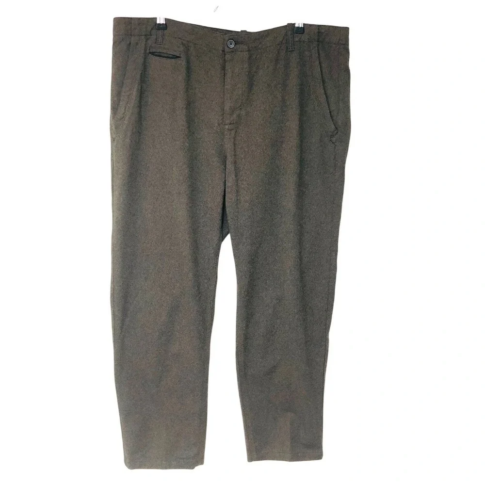 Carbon 2 Cobalt Brown Heather Pants Button Fly Mens 38‎ Tag Cotton 40x30 Preppy